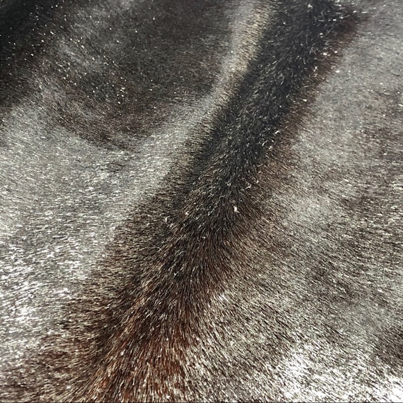 Elie Tahari Mocha Metal Bennet Calf Hair Skirt - 6 - Picture 10 of 14